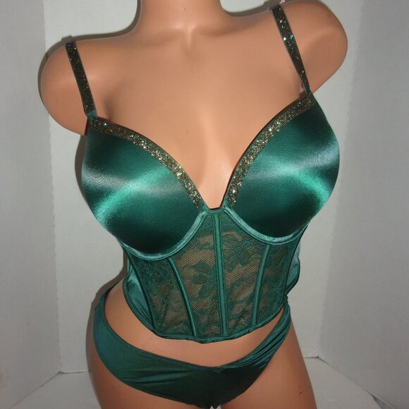 Victoria's Secret Bombshell + 2 Cups Bustier Set - Picture 1 of 3